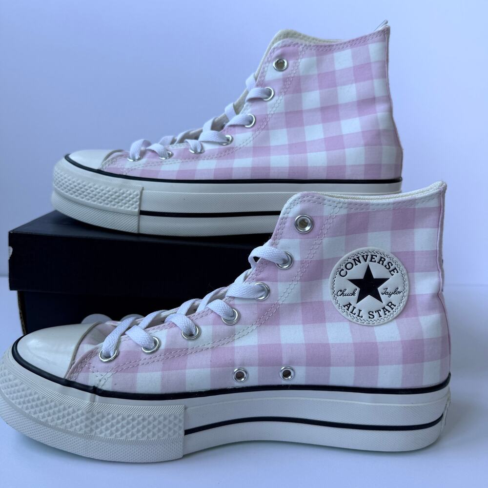 Converse CTAS Lift Hi A13663C Vintage White Summit Pink Women's 9 NIB - Picture 4 of 5